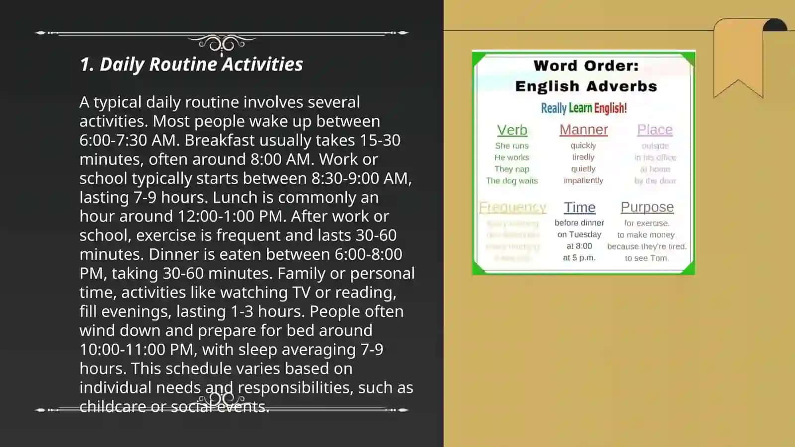 Daily Routine Activities 3