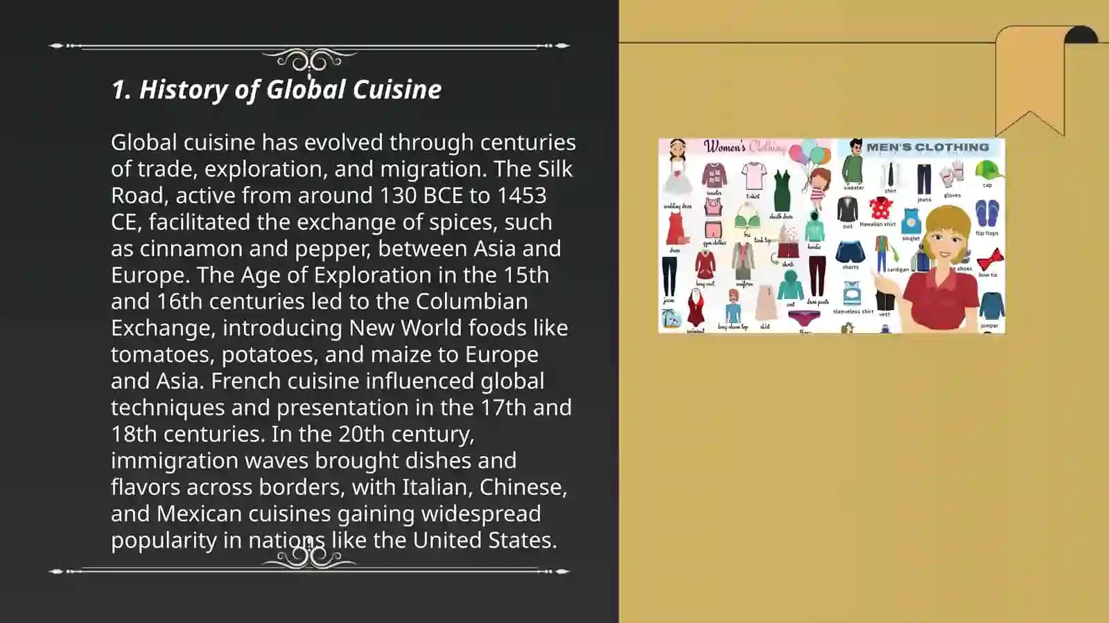 History of Global Cuisine 3