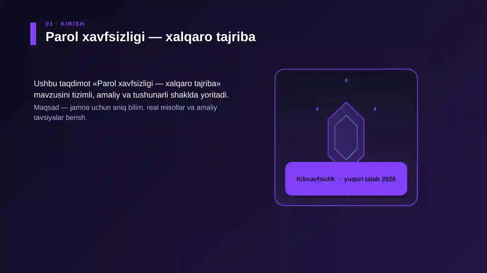 Parol xavfsizligi — xalqaro tajriba 3