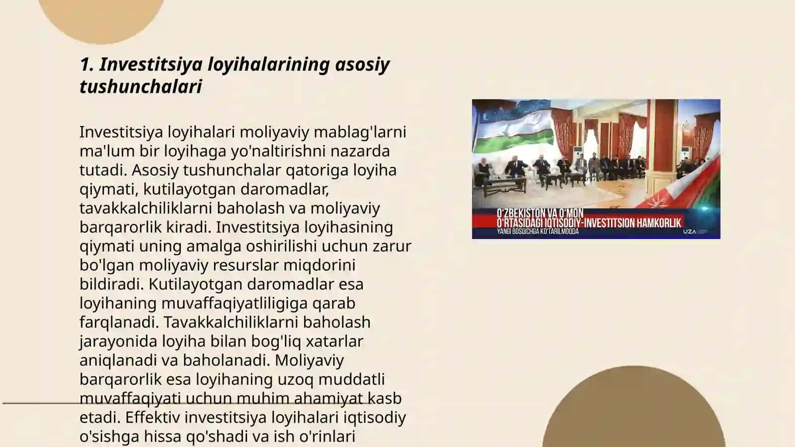 Investitsion loyihalar 3
