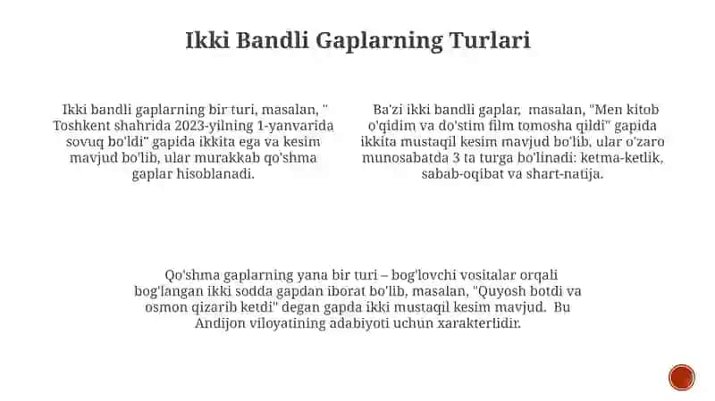 Ikki Bandli Gaplarning Turlari 3