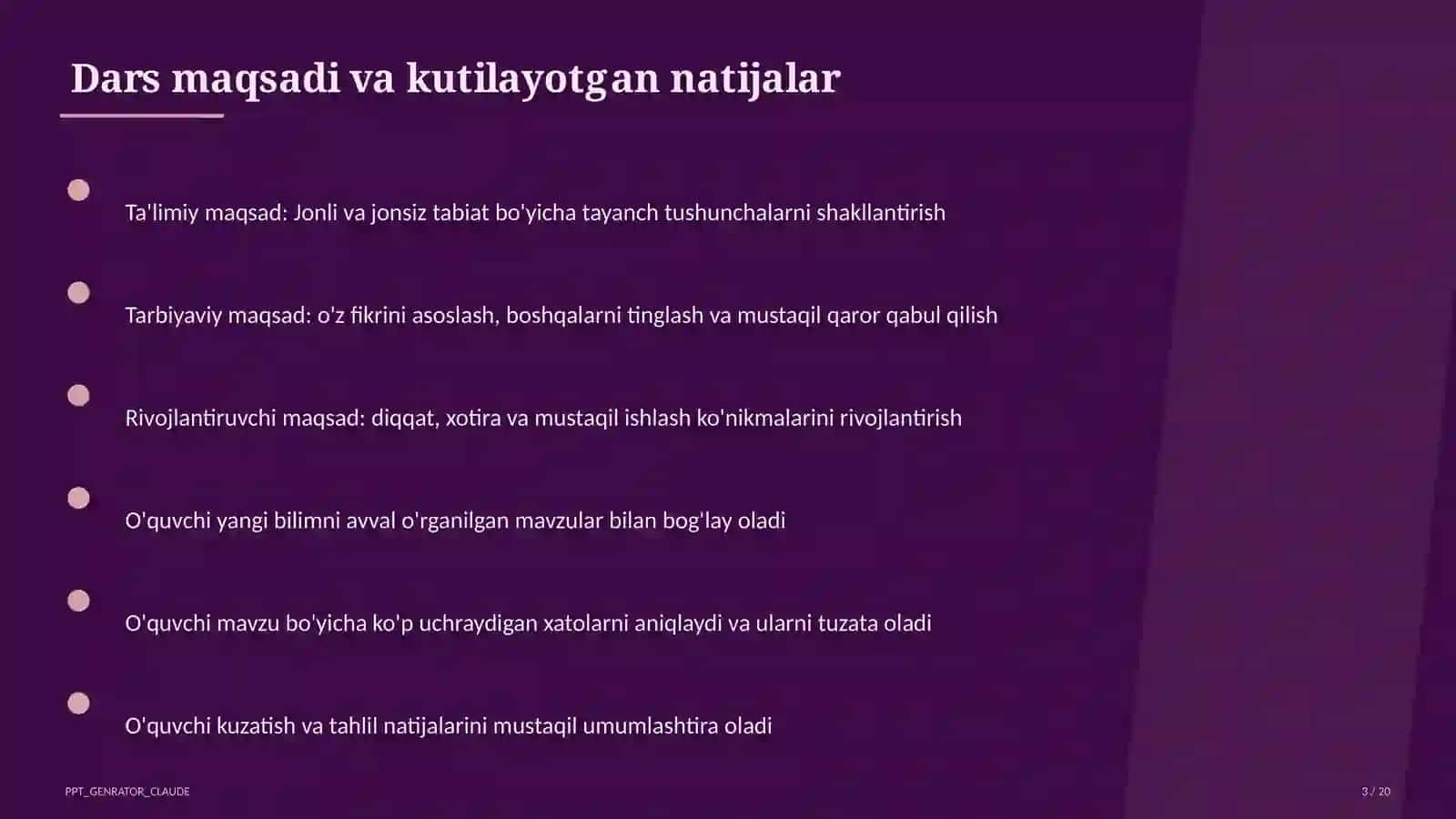 Jonli va jonsiz tabiat (2-sinf) 3