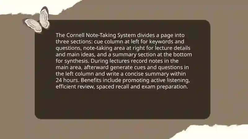 Note-taking Techniques for Academic Lectures 3