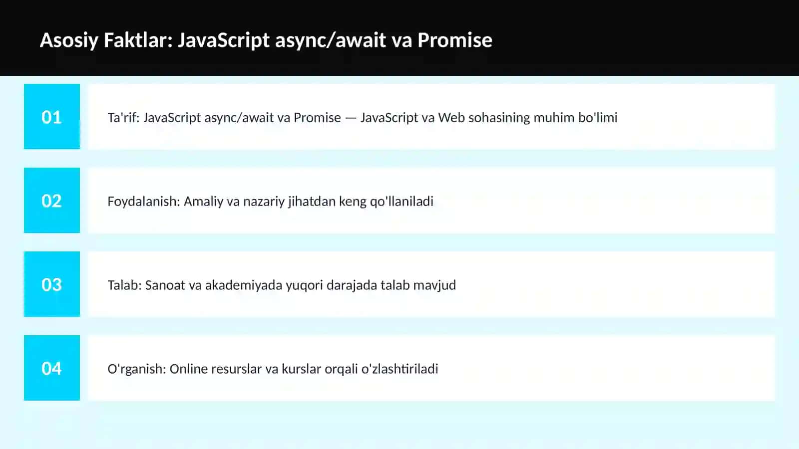 DASTURLASH | JAVASCRIPT VA WEB 3