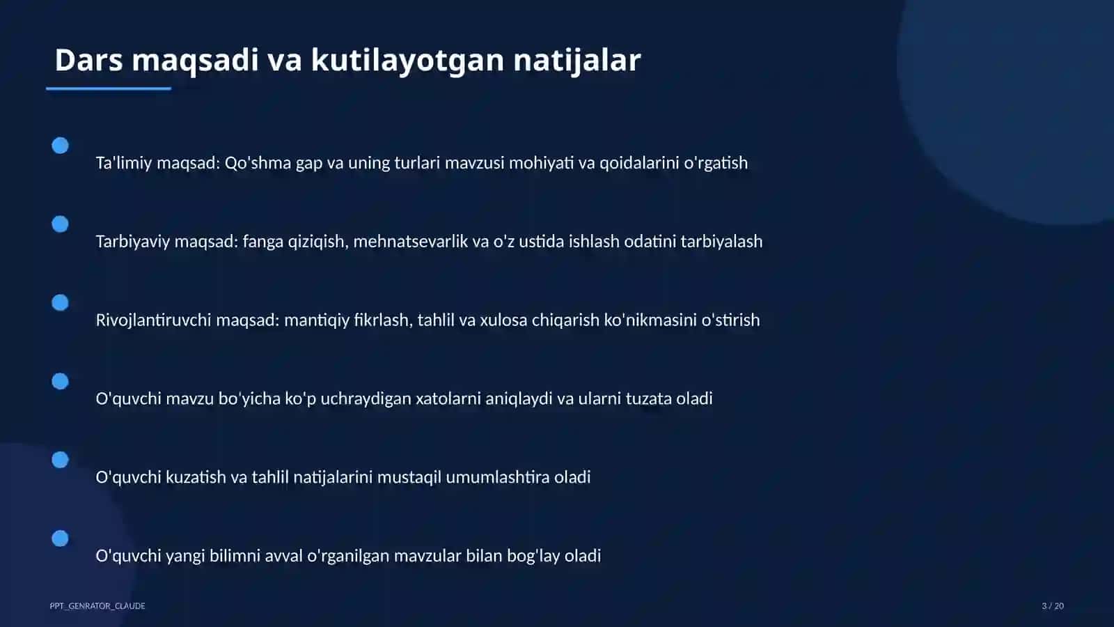 Qo'shma gap va uning turlari (9-sinf) 3