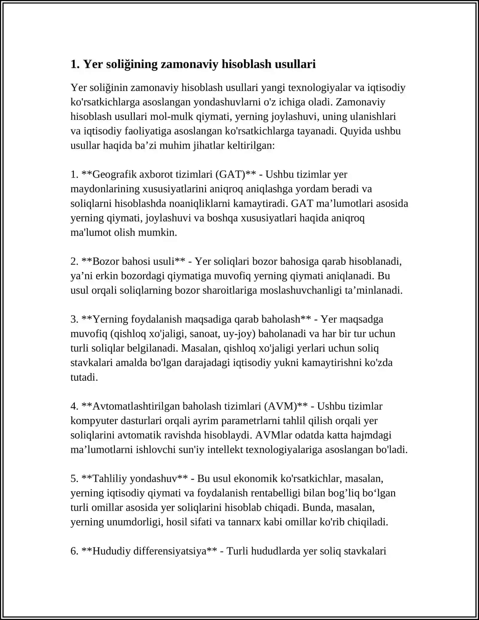 Yer soliğini hisoblash va to'lashing tartiblarini takomillashtirish 3