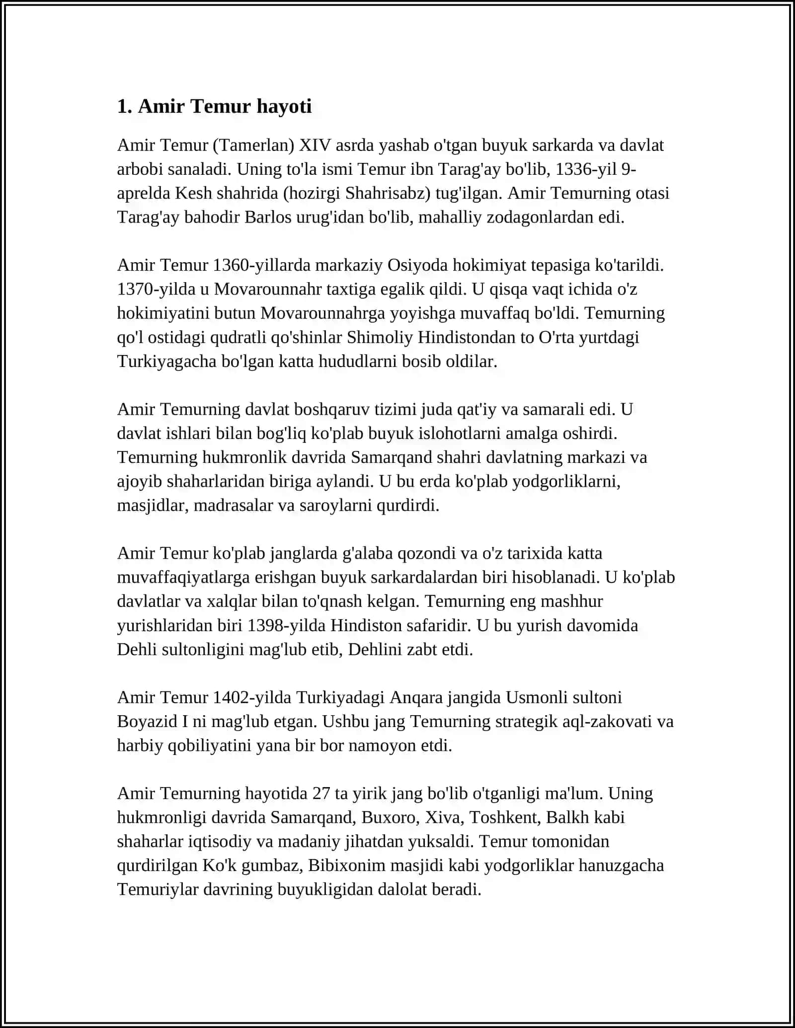 AMIR TEMUR 3
