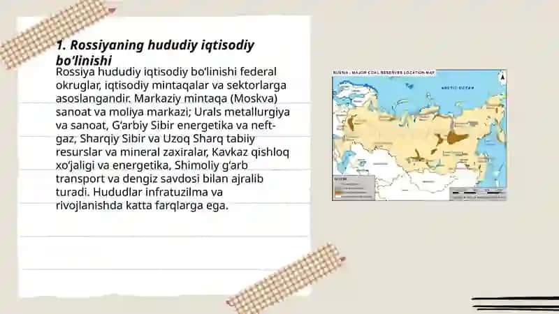 Rossiyaning iqtisodiy-geografik tavsifi 3