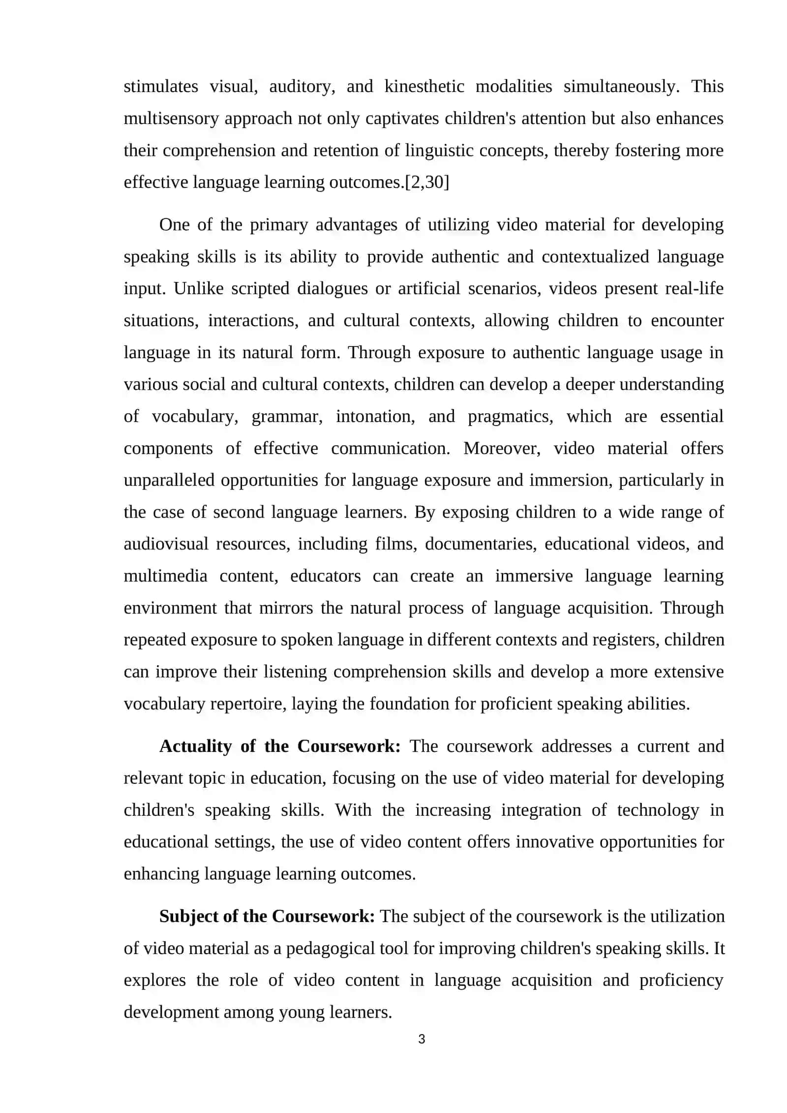 Using video materials for developing the speaking skills of children 3