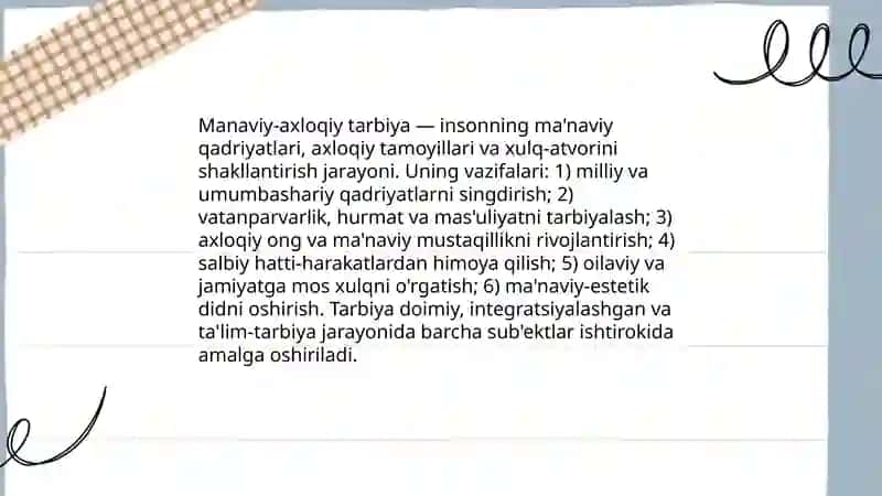 Manaviy-axloqiy tarbiya 3