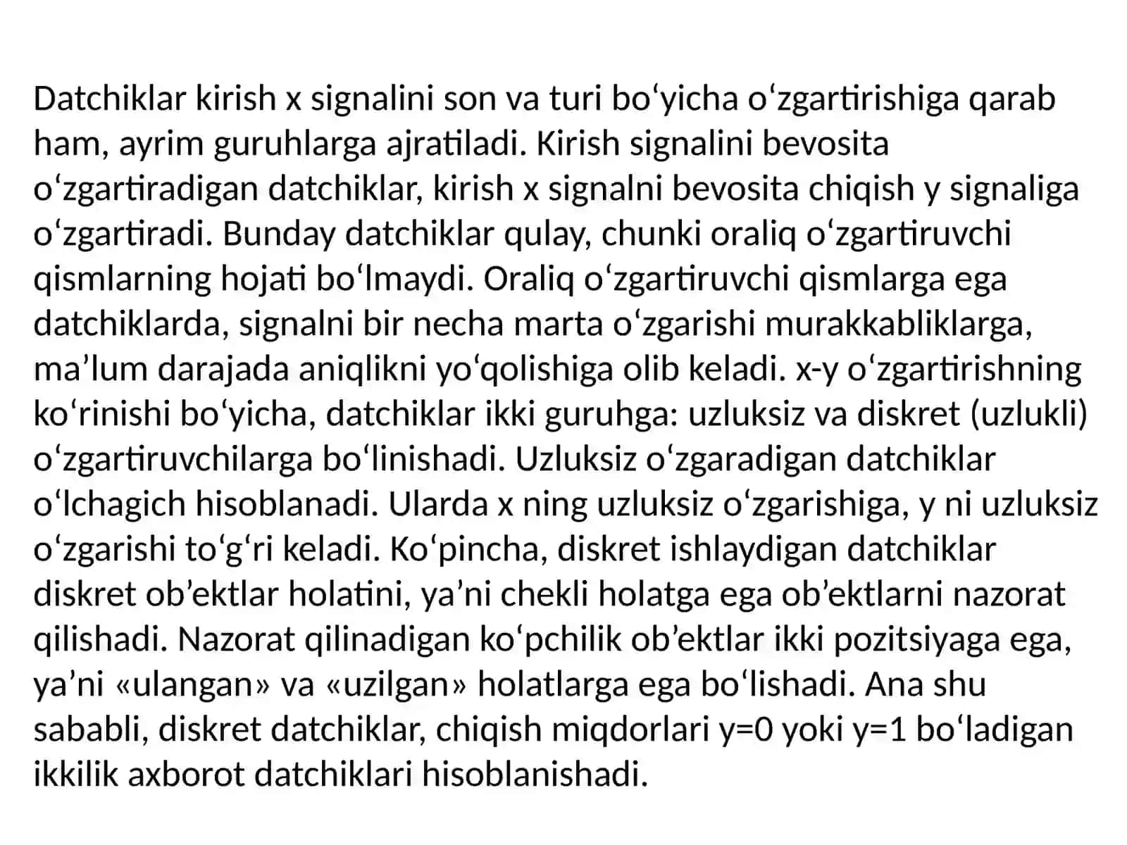 Datchiklar 3