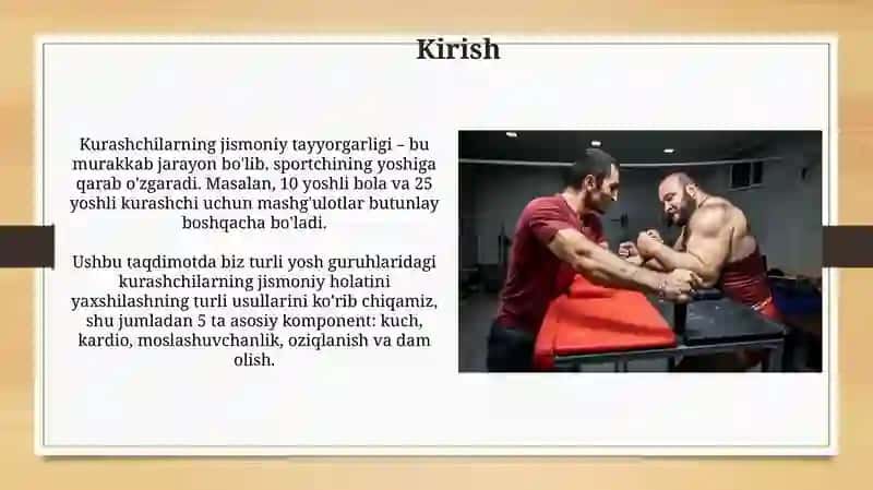 Turli yoshdagi kurashchilarning jismoniy tayorgarligi rivojlantirish yullari 3