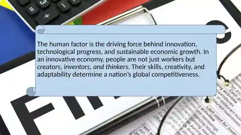 Activating the Human Factor in an Innovative Economy 3