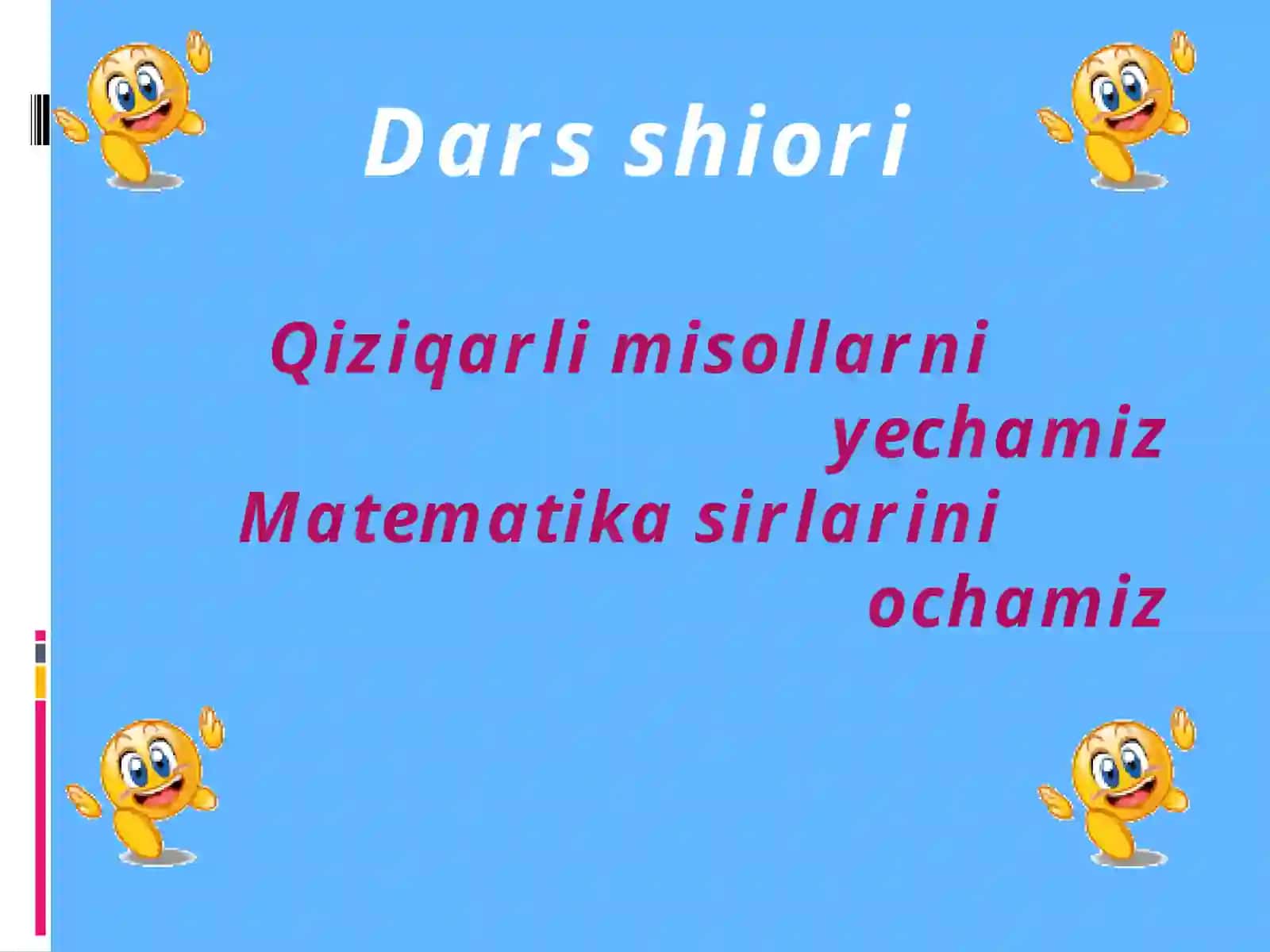 Ifodalarni taqqoslash 3