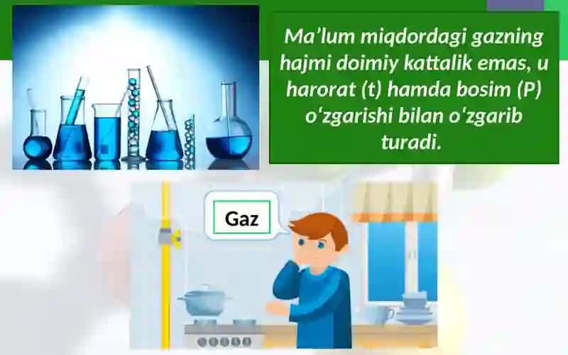 Avogadro Qonuni. Molar Hajm 3