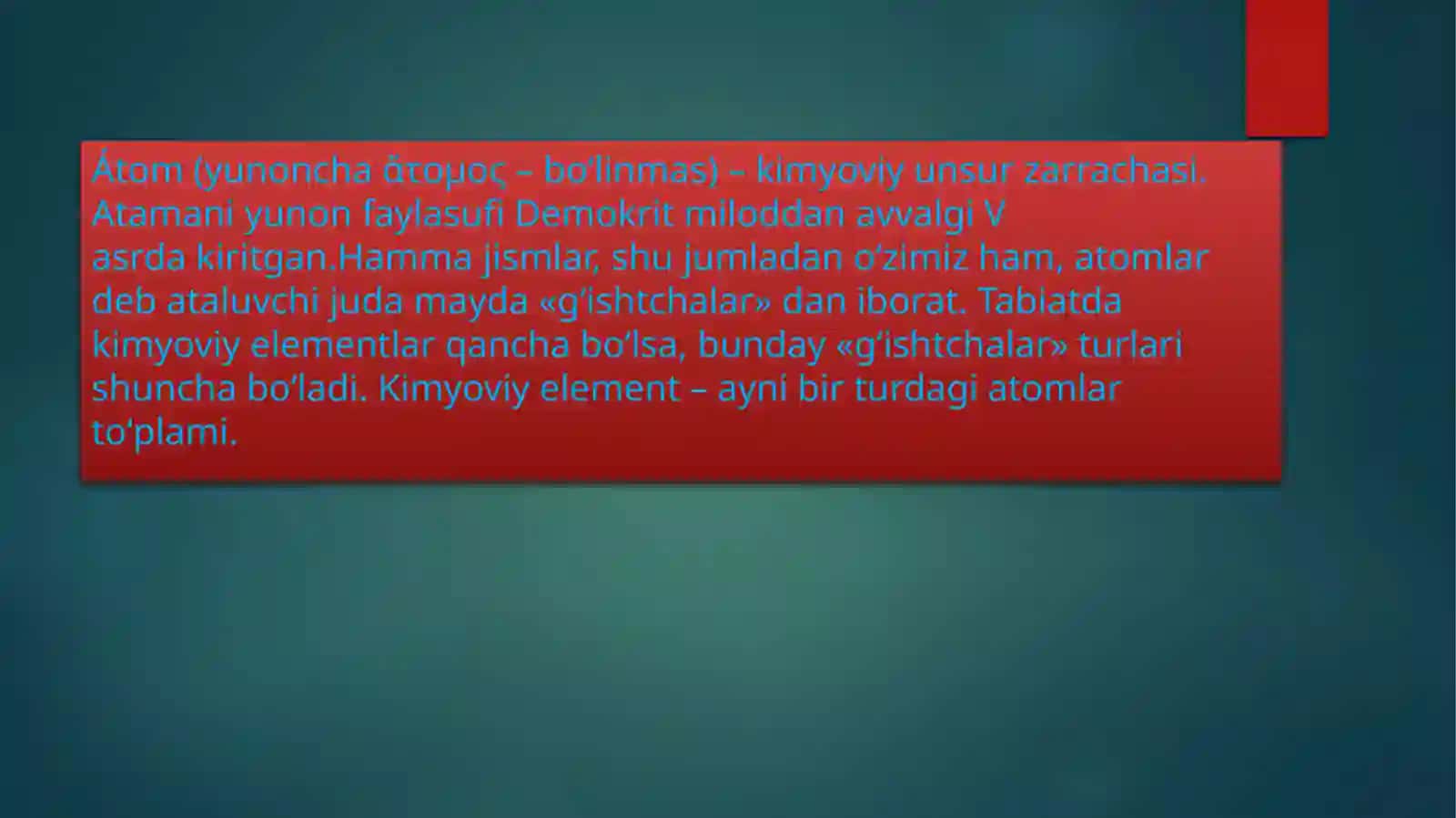 Atom yadrosining tarkibi va xususiyatlari 3