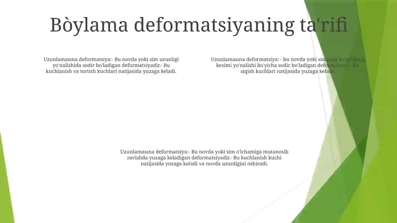 Bòylama Deformatsiya 3