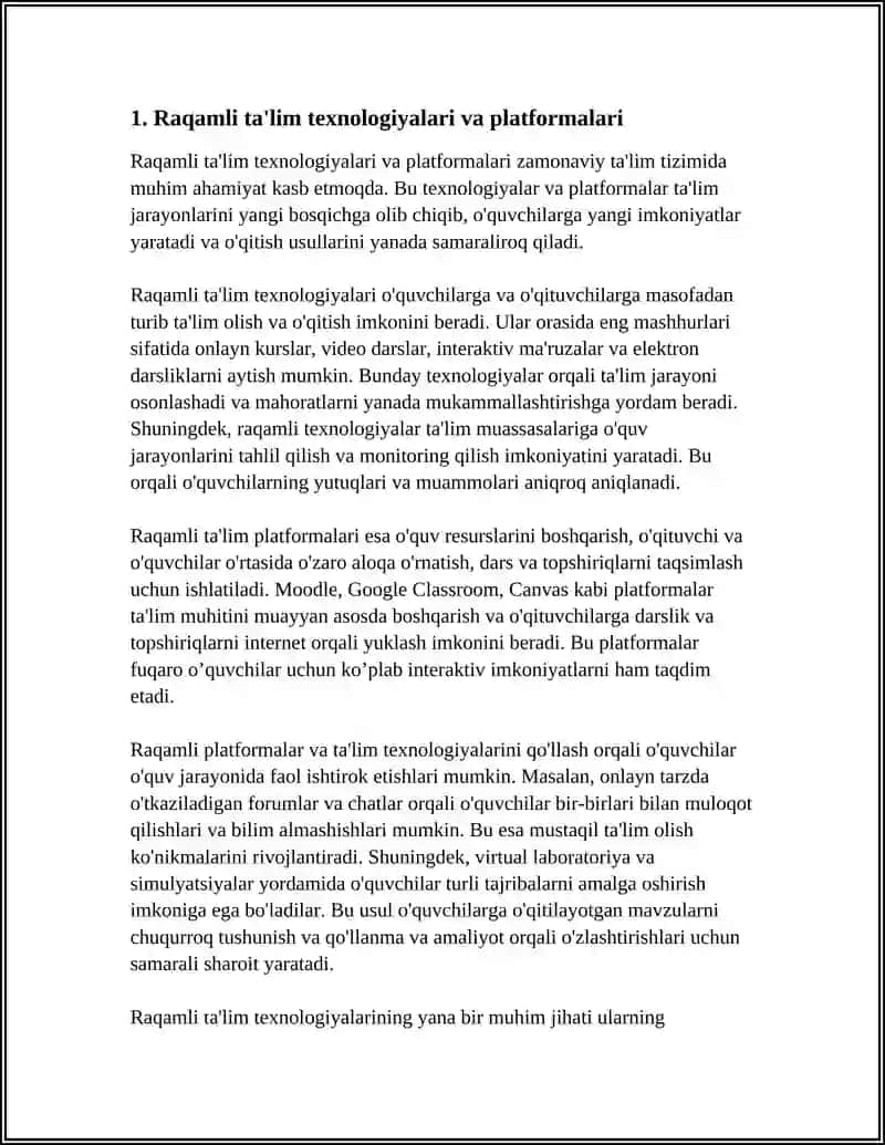 Raqamli Ta'lim Texnologiyalari va Platformalari 3