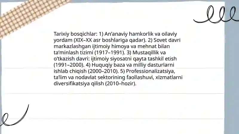 Oʻzbekistonda ijtimoiy ishning institutsionallashuvi 3