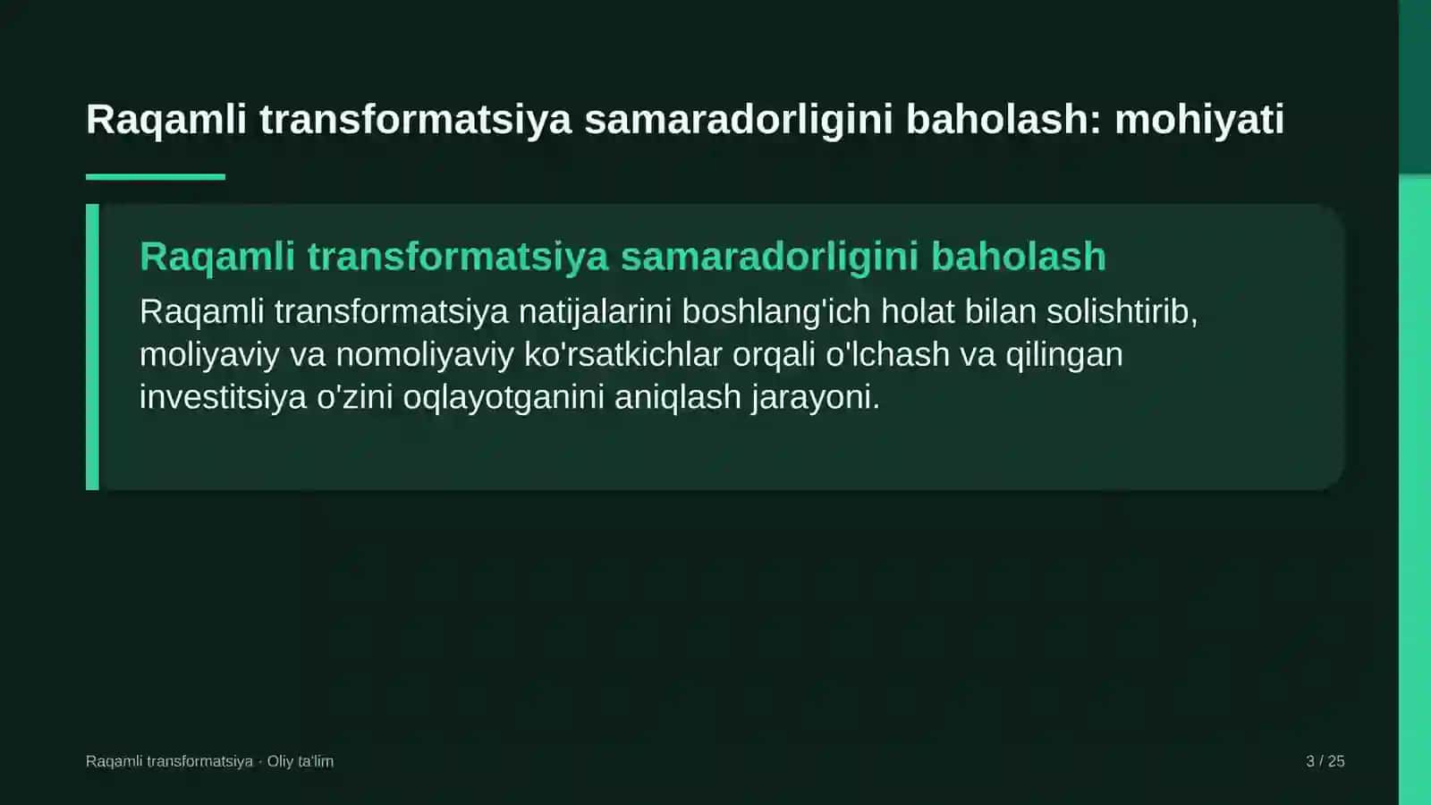 Ta'mirlash-pardozlash ishlarida raqamli transformatsiya samaradorligini baholash 3