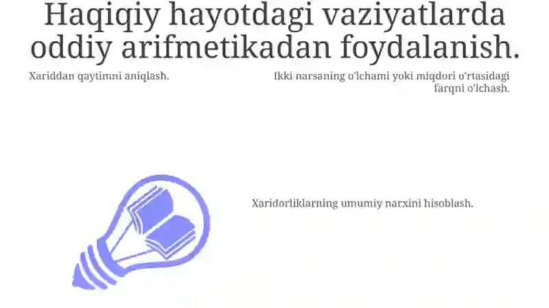 Yig'indidan ayirish 3