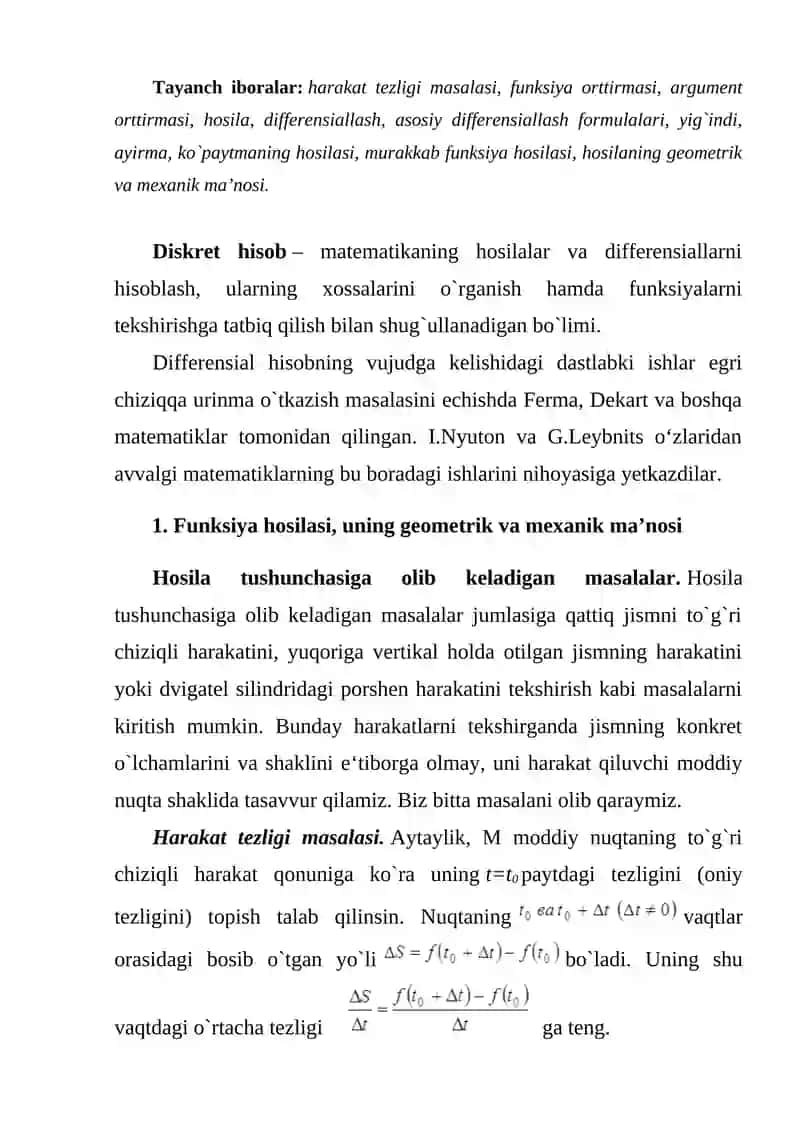 Keltirib chiqarish qoidasi uning hosilalari 3