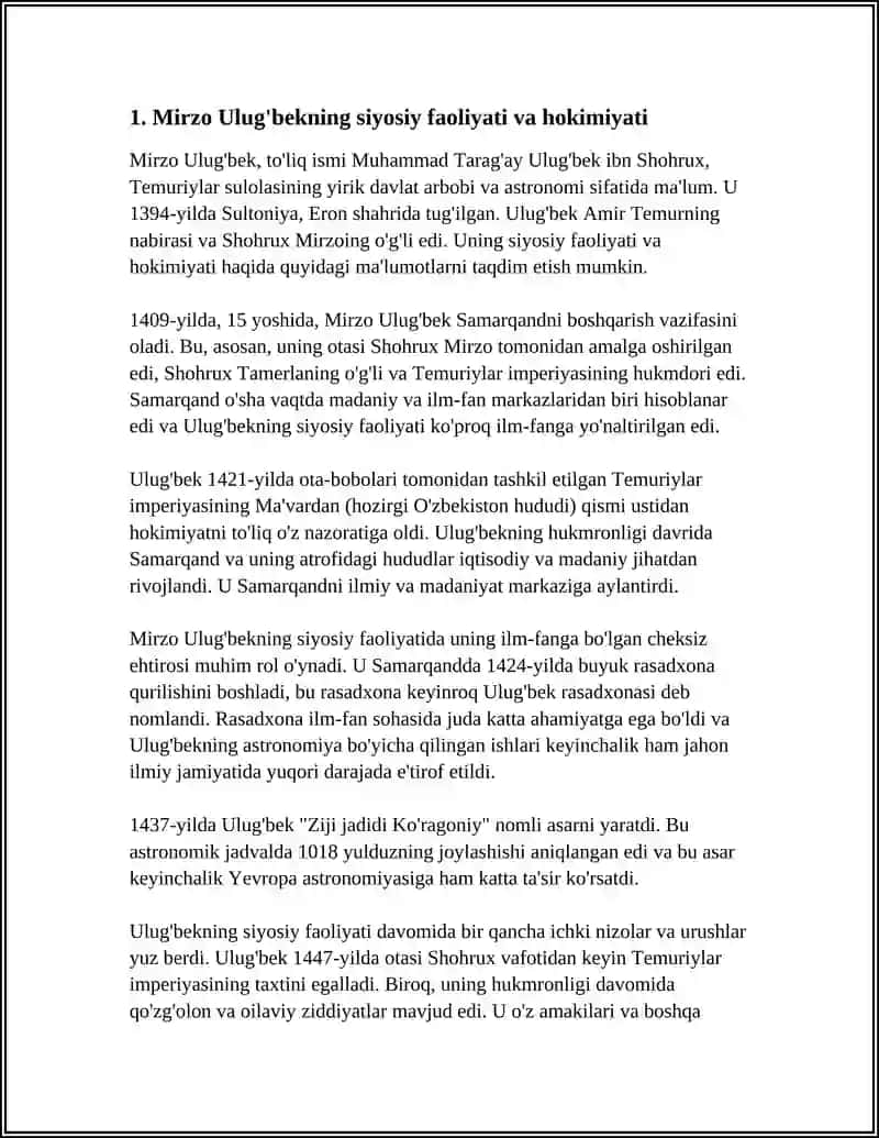 MIRZO ULUĞBEK-DAVLAT ARBOBI. 3
