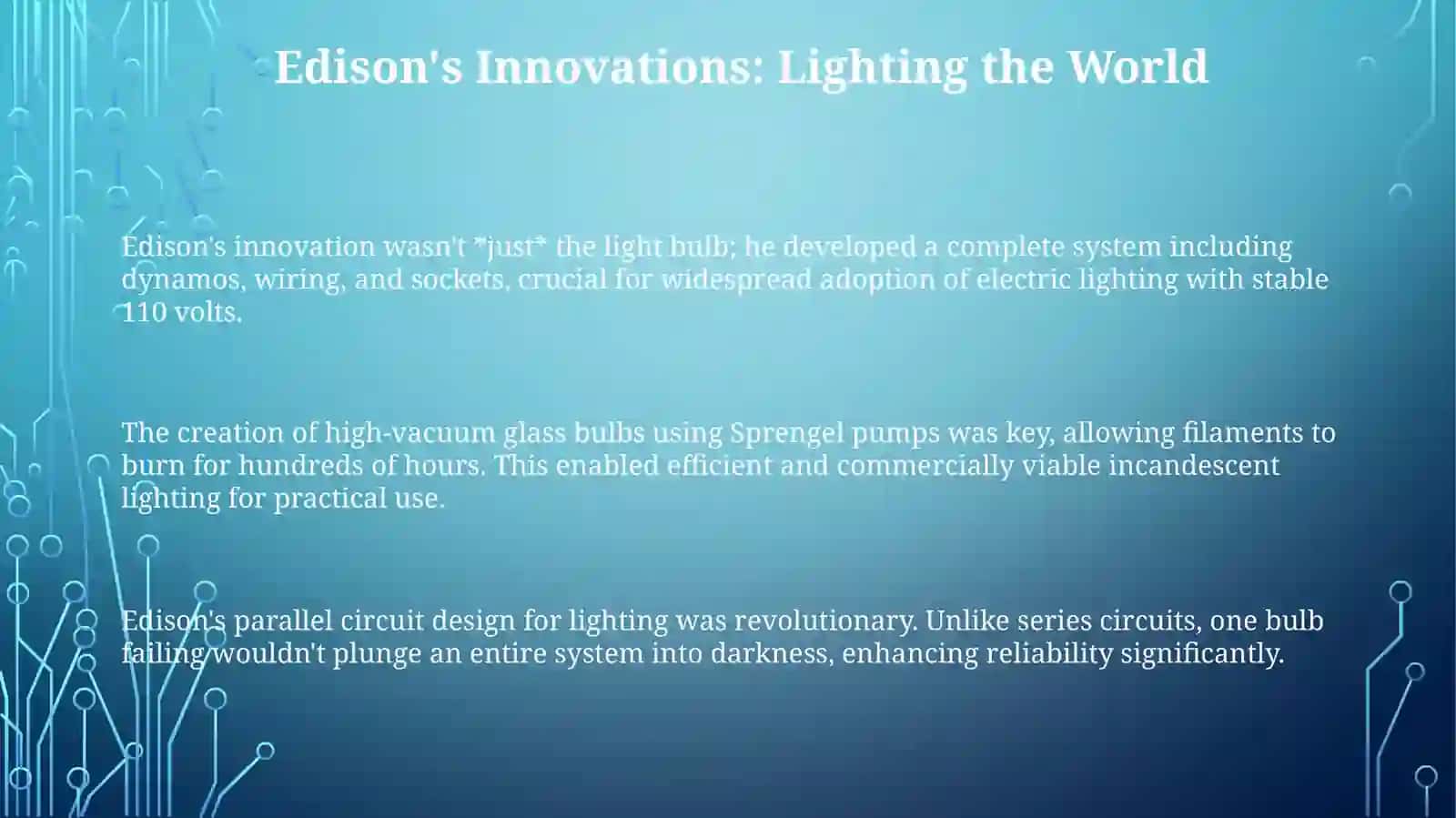 Presentation on Thomas Edison 3