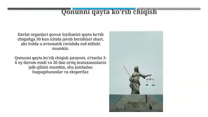 Qonun qabul qilish jarayoni 3