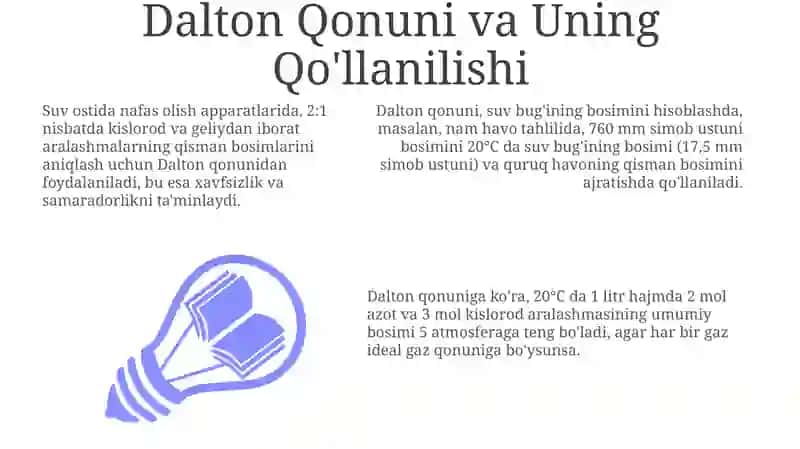 Qisman Bosim Qonuni 3