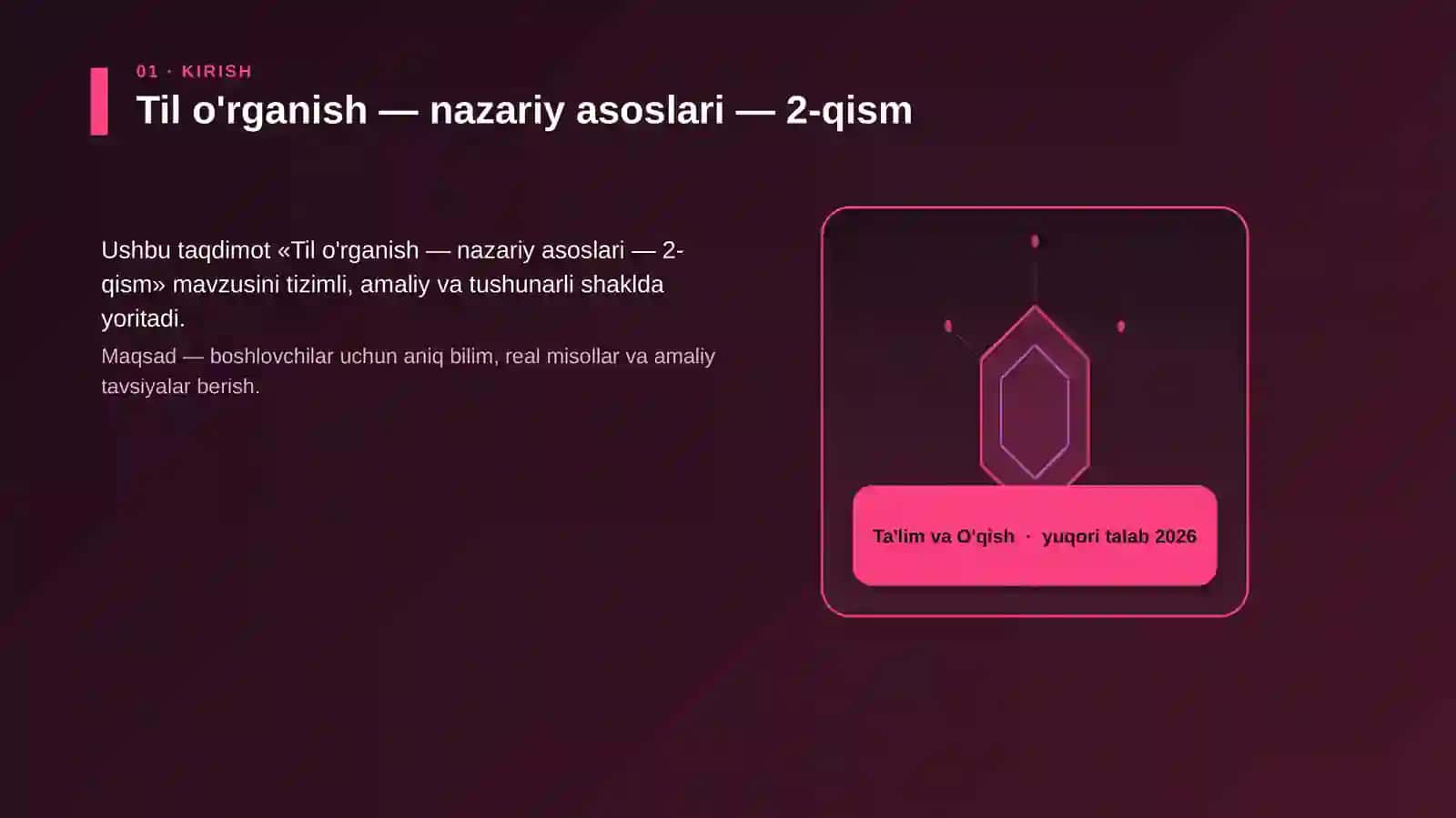 Til o'rganish — nazariy asoslari — 2-qism 3