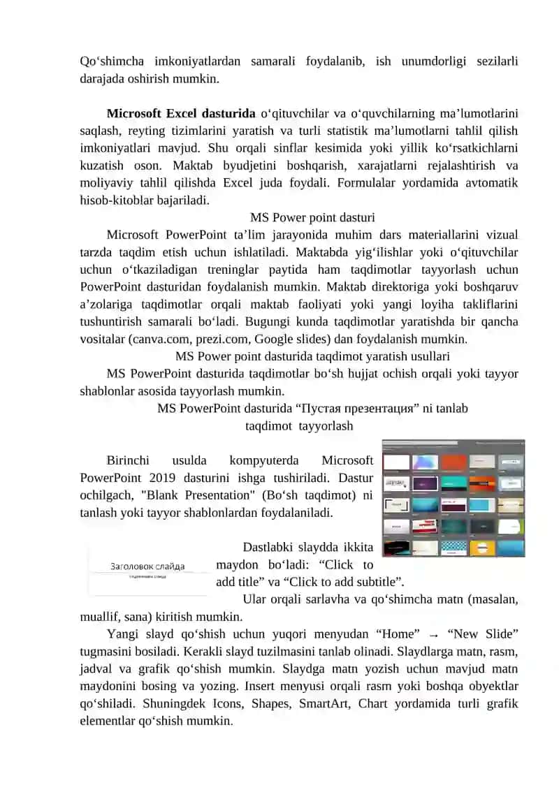 Microsoft Office dasturlari 3