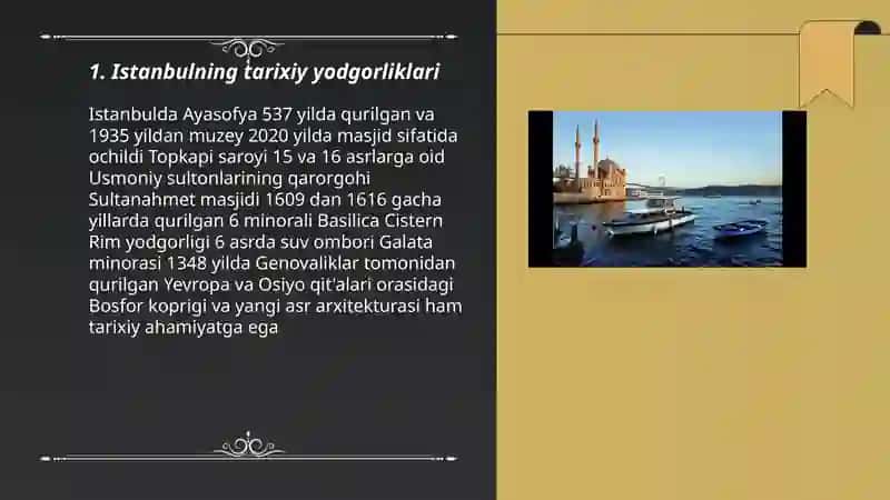 Istanbulning tarixiy yodgorliklari 3