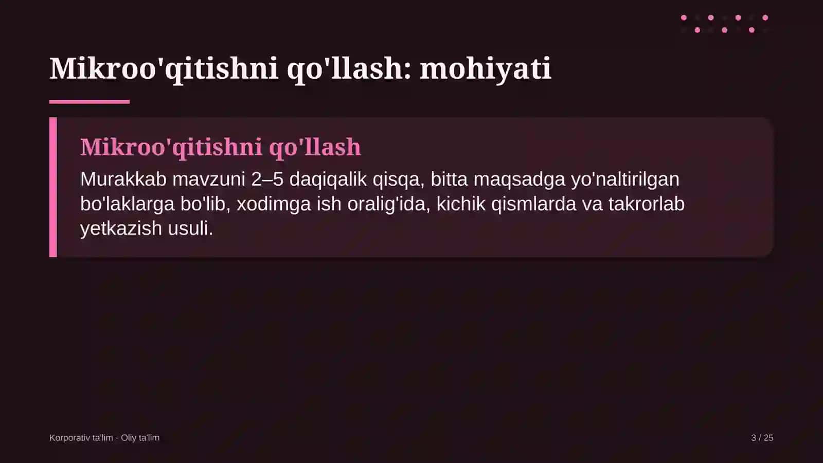 matbuot xizmatlarida mikroo'qitish usulini qo'llash 3653 3