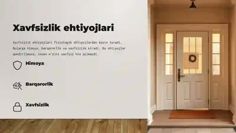 Ehtiyojlarning turlari 3