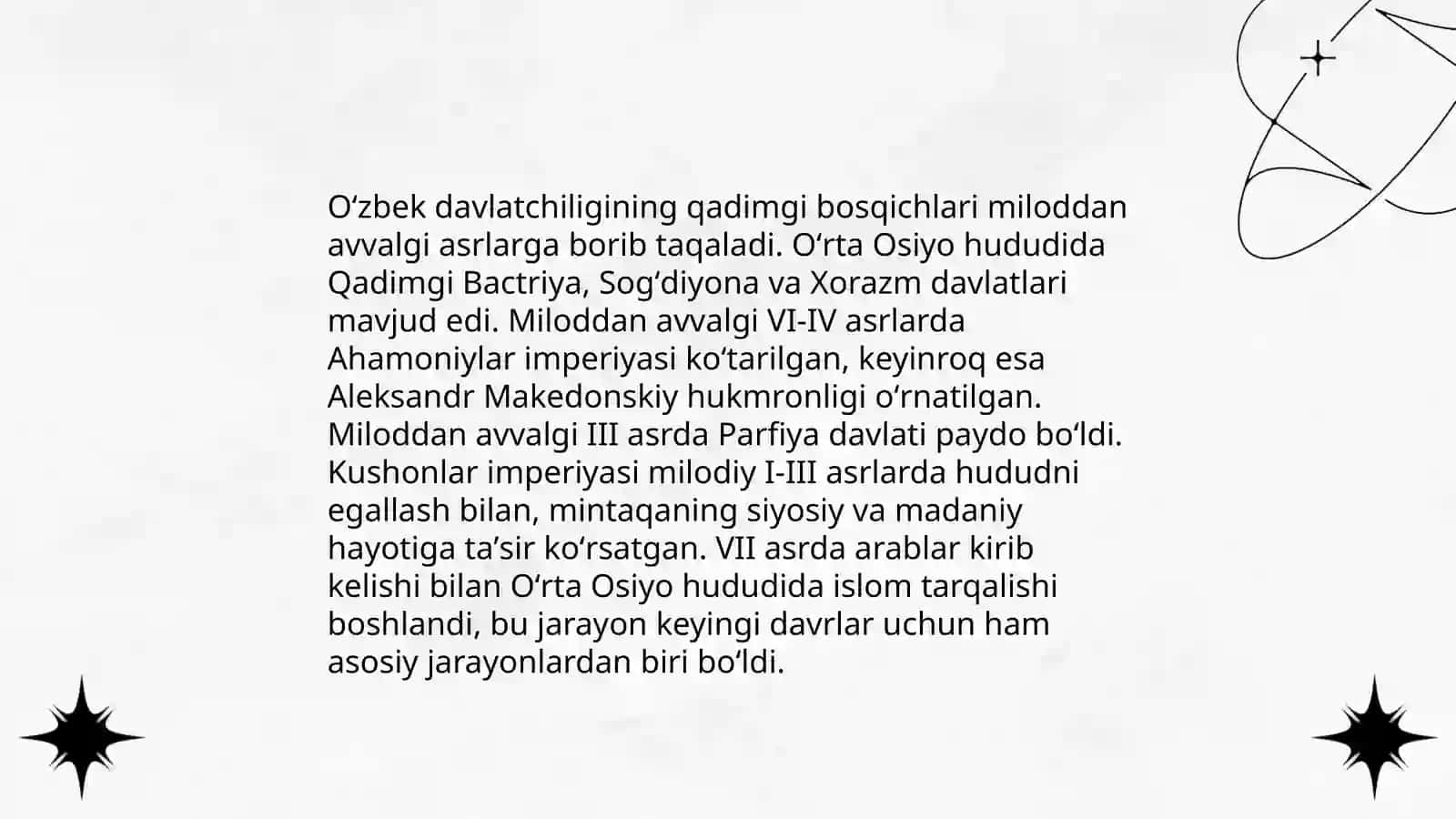 O'zbek davlatchiligining tarihiy bosqichlari 3