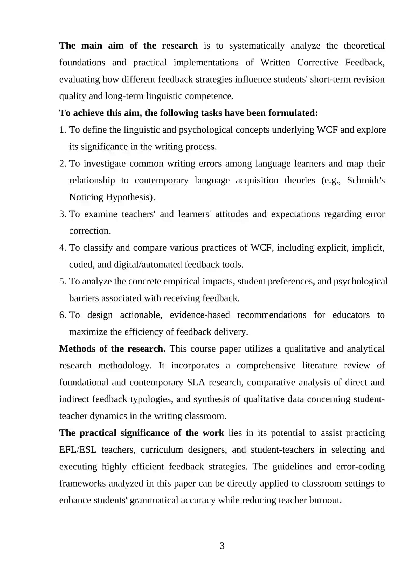 Written Corrective Feedback in Language Learning 3