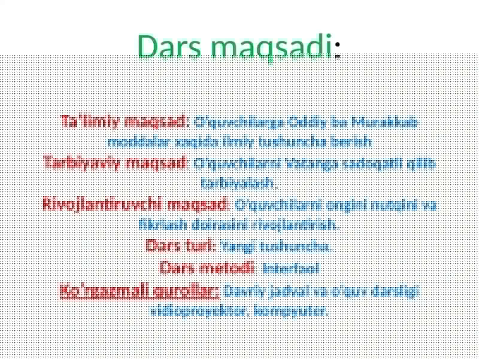 Oddiy va Murakkab Moddalar Dars Ishlanmasi 3