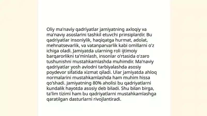 Oliy ma'naviy qadriyatlar 3