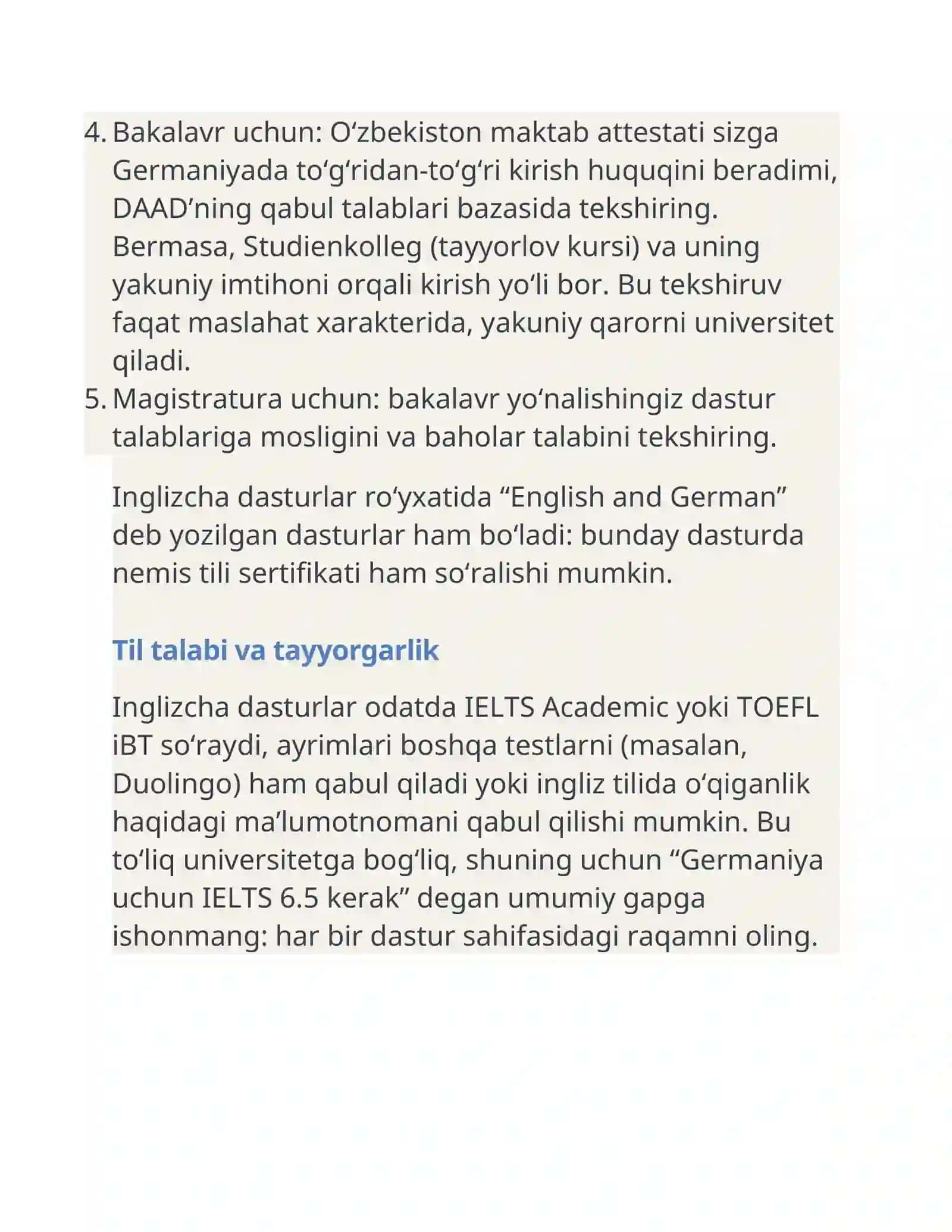 Germaniyada ingliz tilida o‘qish: bepul ta’lim 3