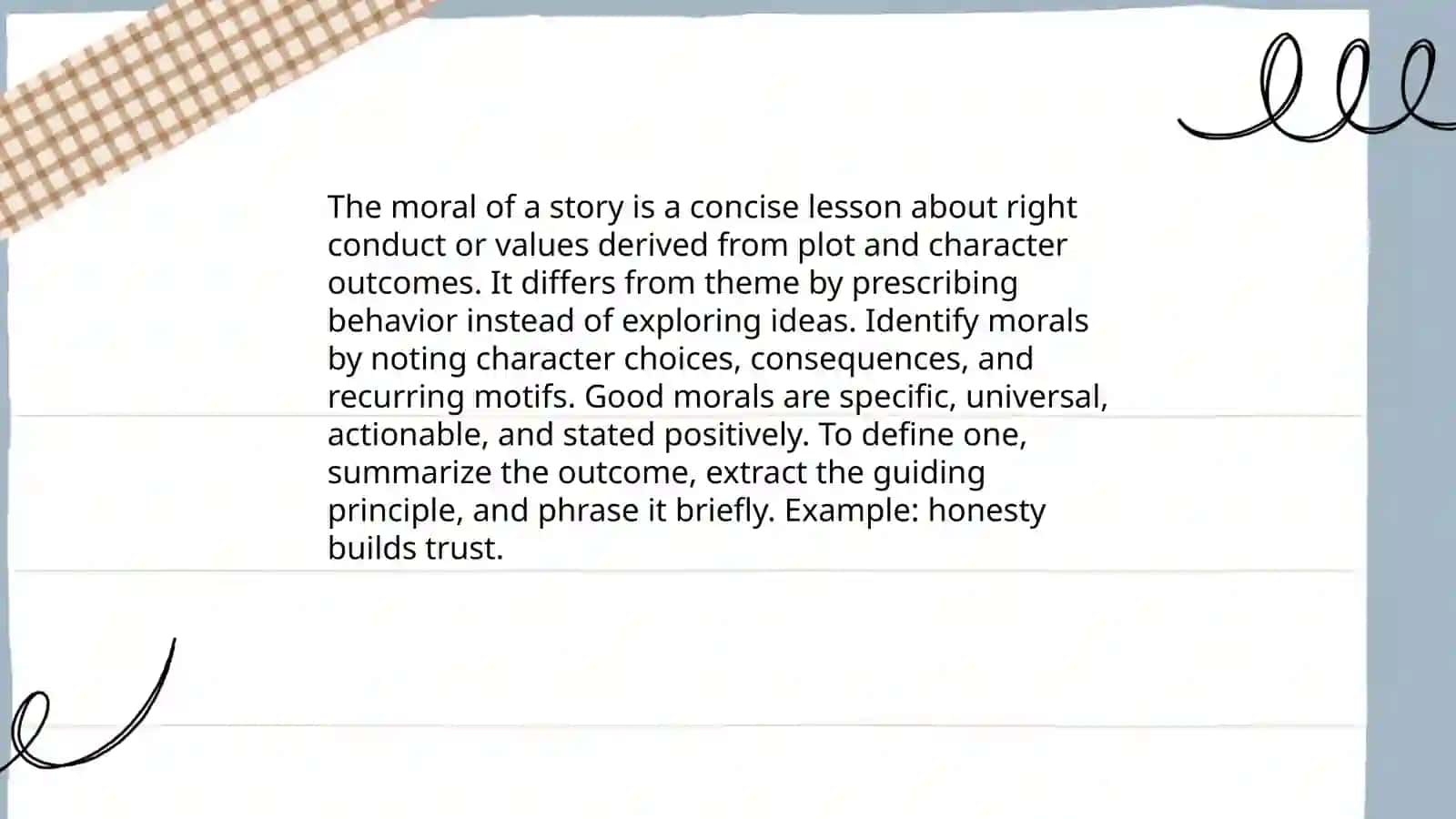And the moral is 3