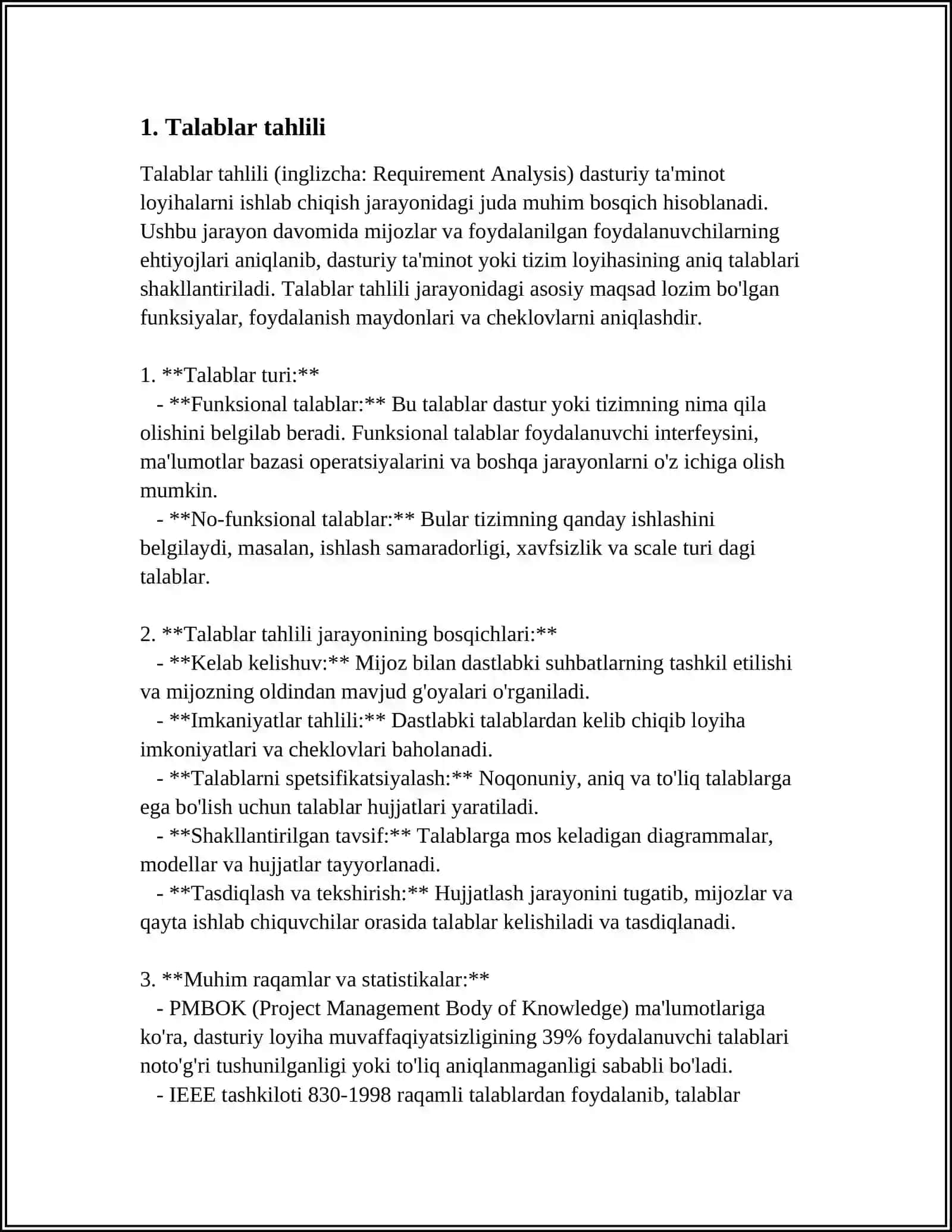 Talablar va Texnik Cheklovlar 3