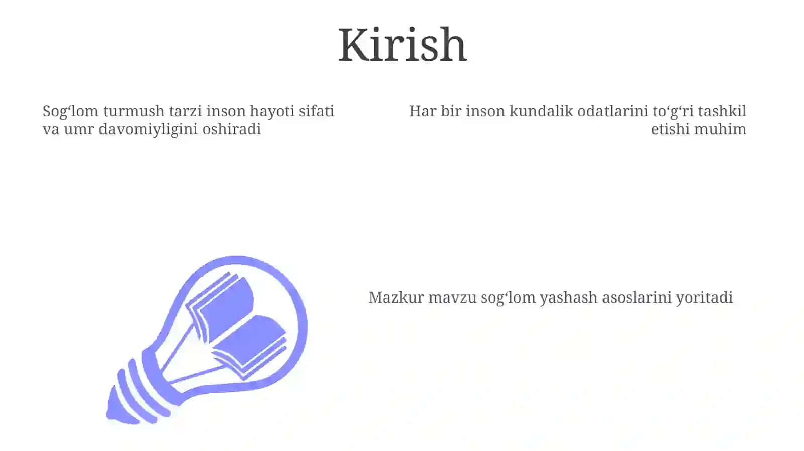 Sogʻlom turmush tarzi 3