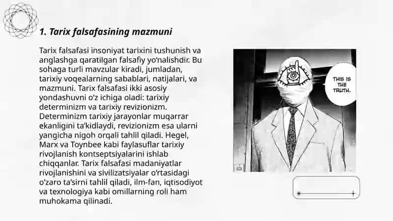 Tarix falsafasining tuzilishi va funksiyalari 3