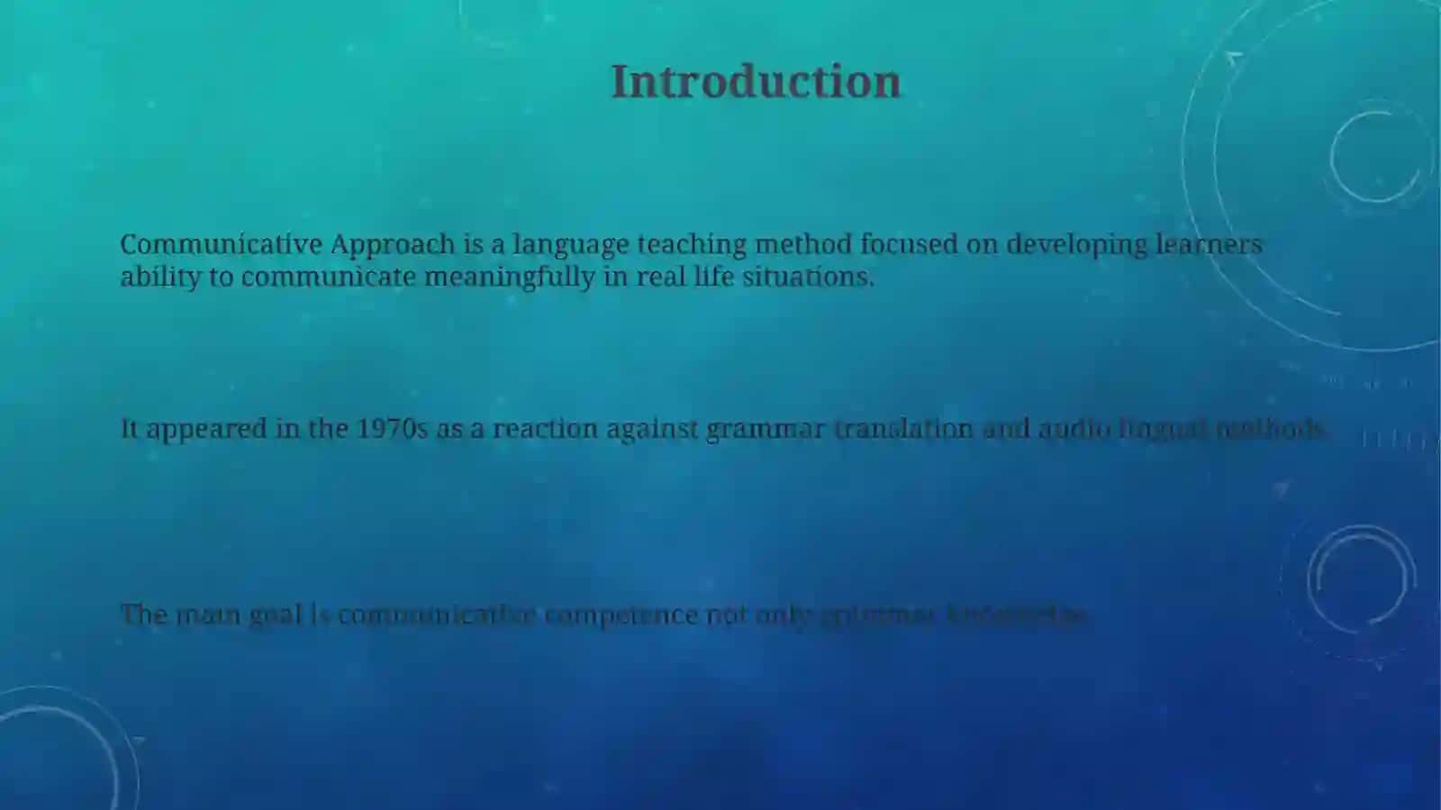 Communicative Approach 3