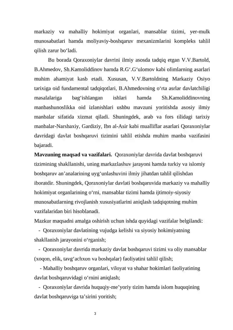 "Qoraxoniylar davrida davlat boshqaruv" 3