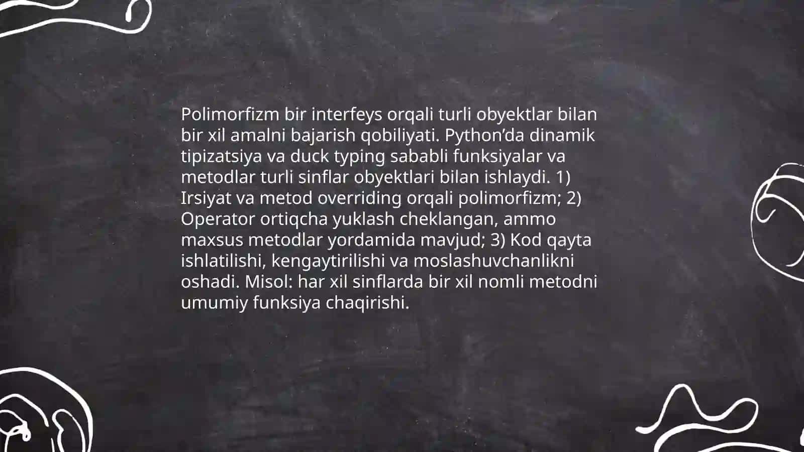 Python dasturlash tilida polimorfizm 3