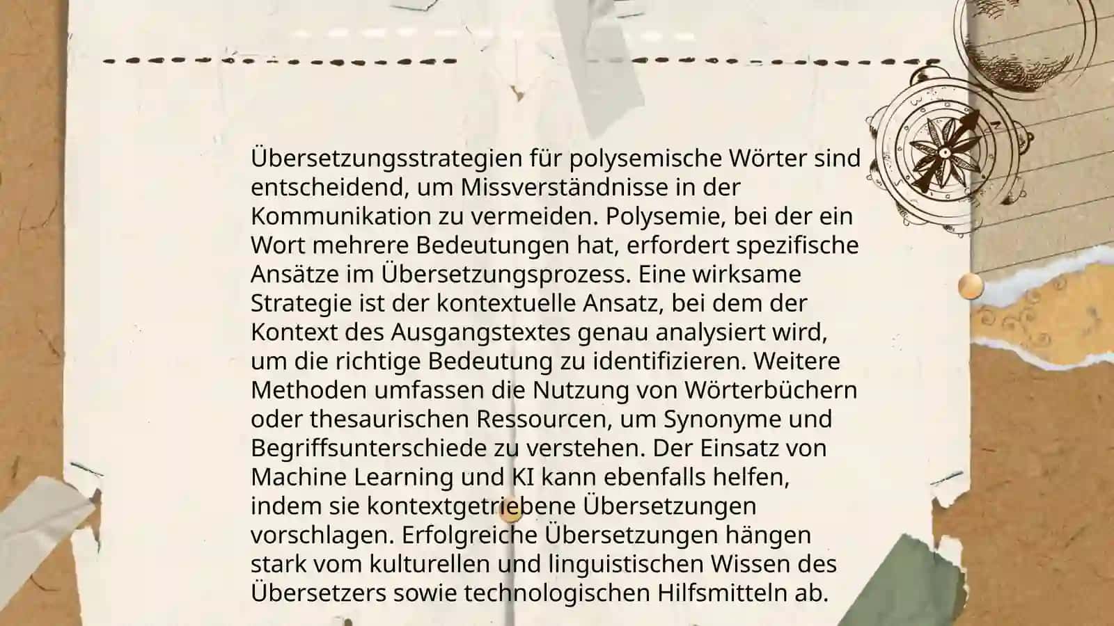 Übersetzung der polysemischen wörter 3