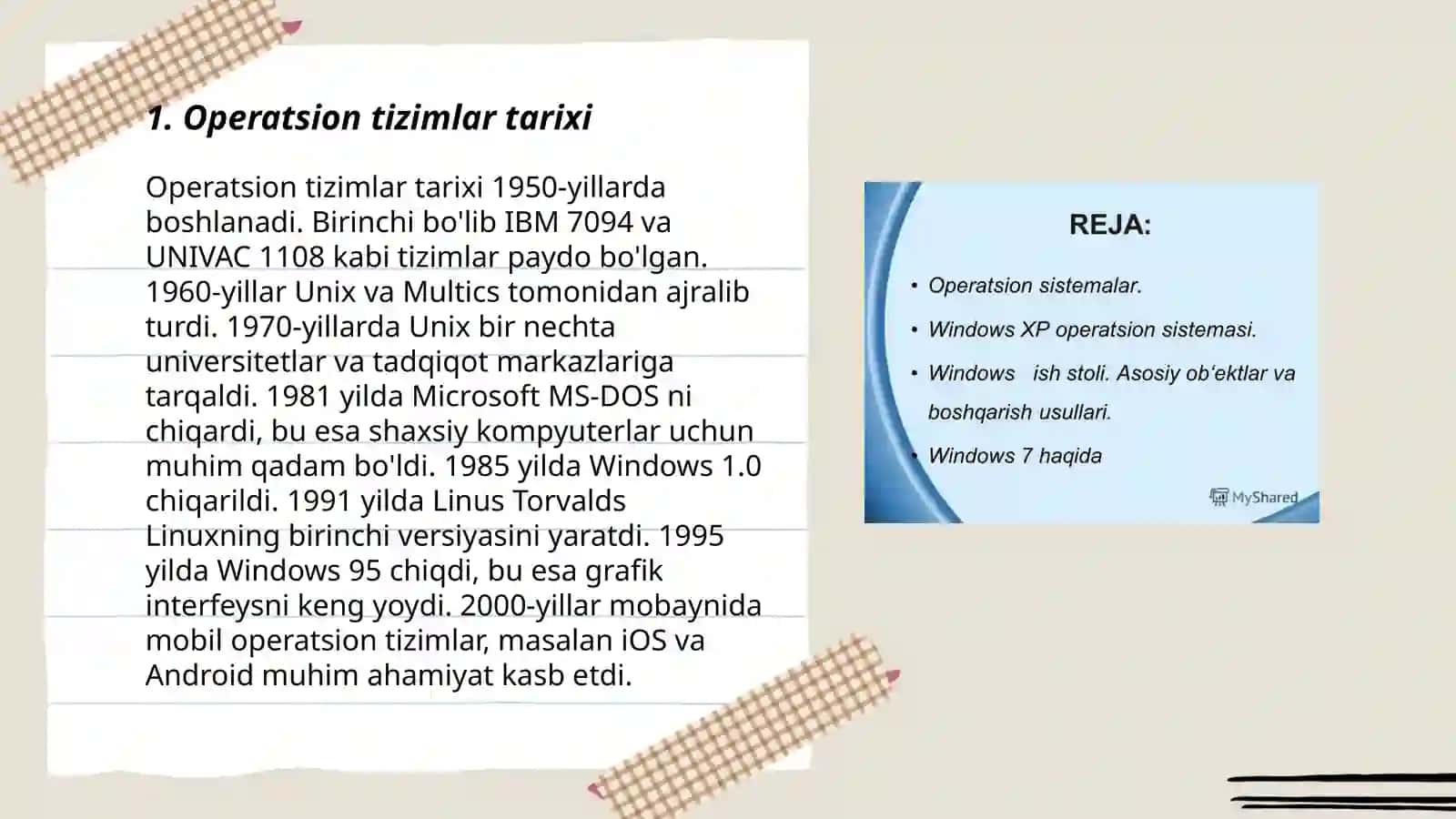 Operatsion tizimlar tarixi 3