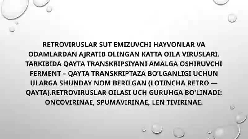 Retroviruslar oilasi 3